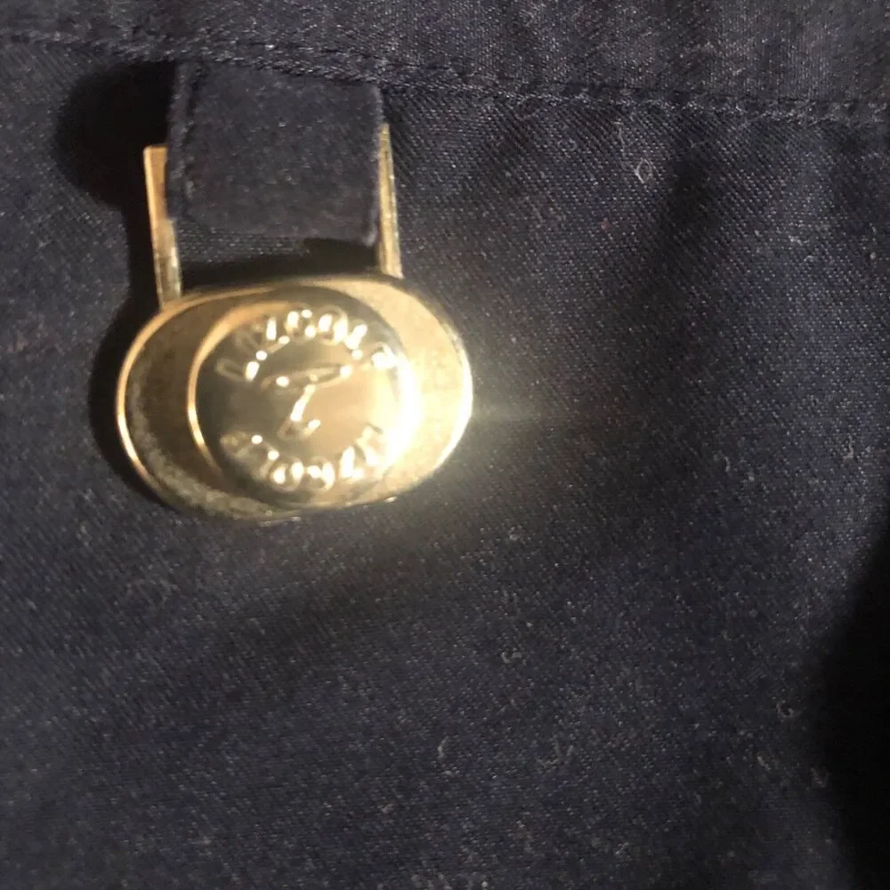LizGolf by‎ Liz Claibourne Navy Blue Microfiber w/Coolmax Golf Skort Size 16 - Picture 4 of 5
